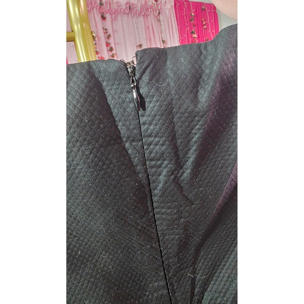 Mercer & Madison Black Textured Sheath Dress Size 4 NWT Sleeveless Boat Neck - Picture 7 of 8